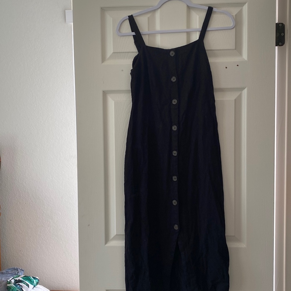 Cotton On size S/P button down straps sundress. Black
